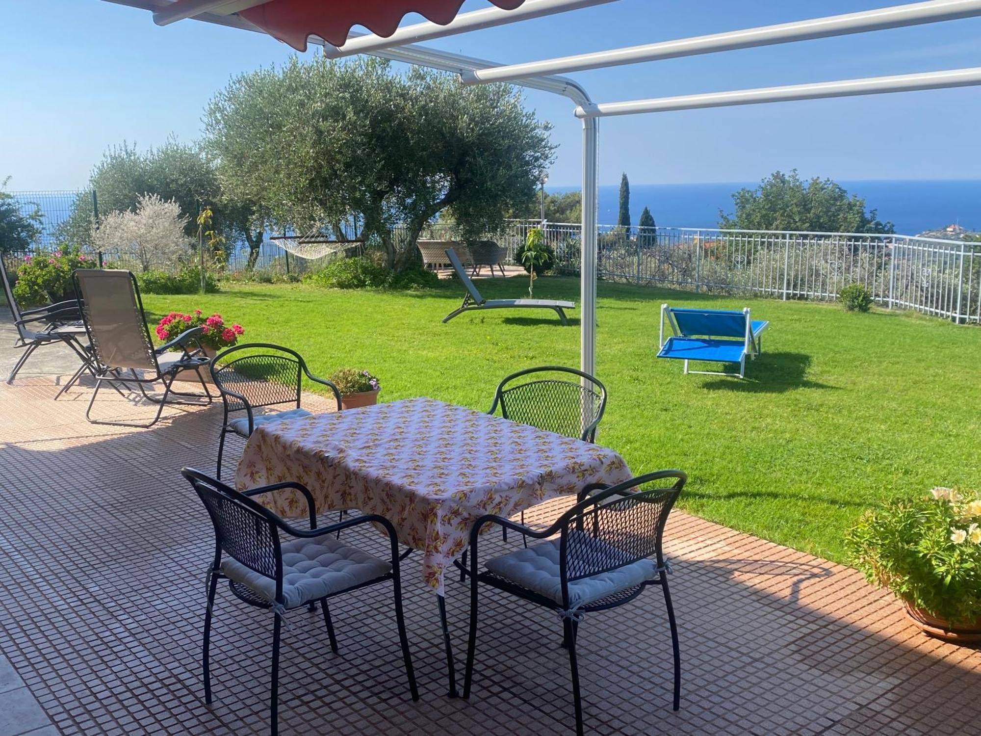 Casa Vista Mare - Superb Garden And Parking Included Villa Imperia Exteriör bild